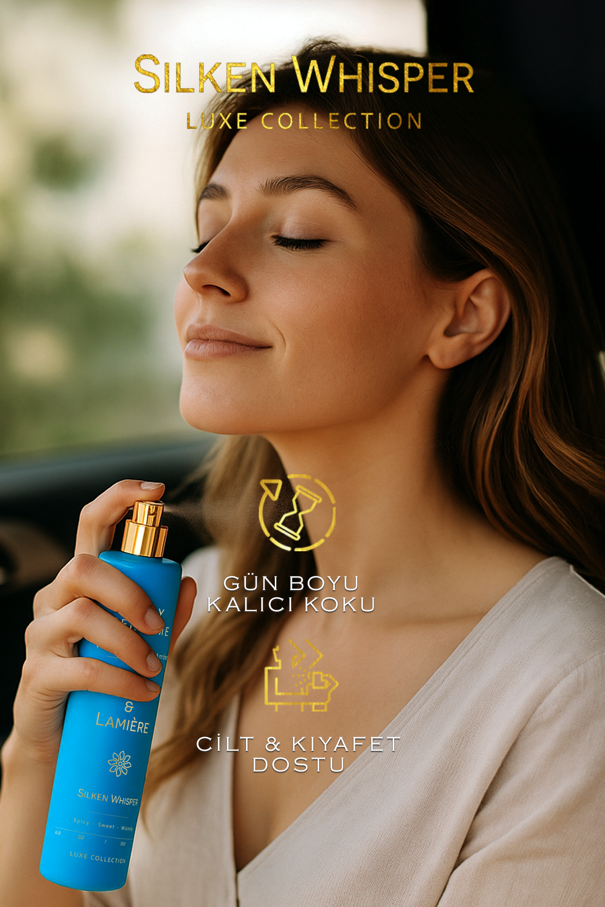 Vanilyalı ve Amber Kokulu Kalıcı Kadın Secret Vücut Parfümü - Görsel 2