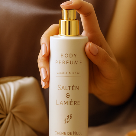 creme1 Vanilyalı ve Gül Kokulu Kalıcı Kadın Secret Vücut Parfümü