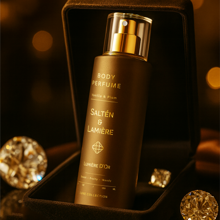 lumiere1 Vanilyalı ve Erik Kokulu Kalıcı Kadın Secret Vücut Parfümü