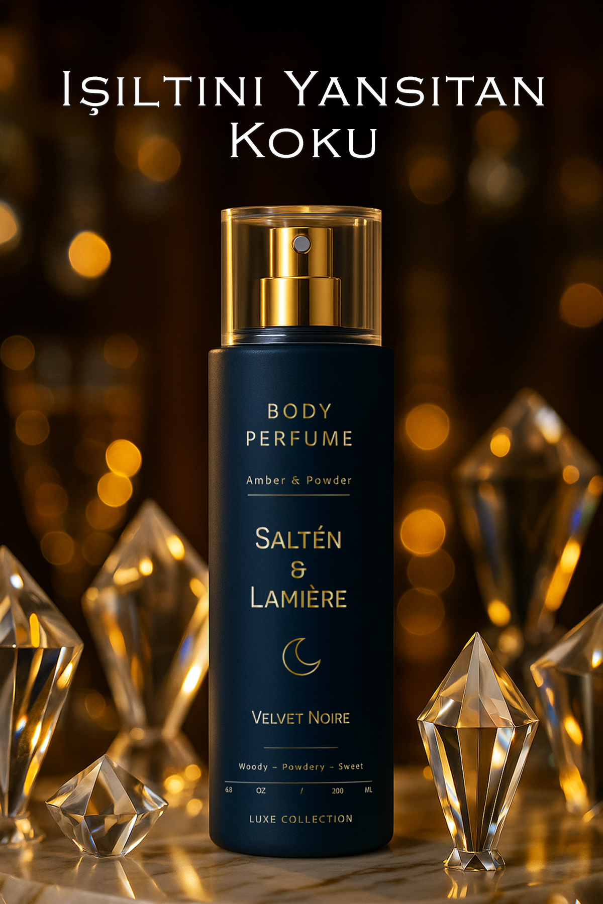 Amber ve Pudra Kokulu Kalıcı Kadın Secret Vücut Parfümü - Görsel 2