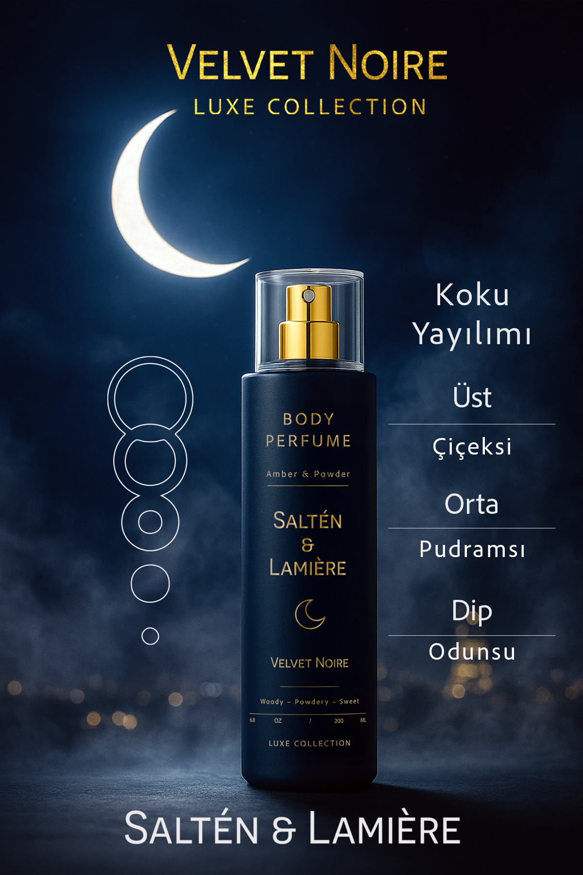 Amber ve Pudra Kokulu Kalıcı Kadın Secret Vücut Parfümü - Görsel 5